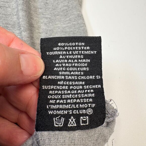 Rocawear Gray V-Neck Logo Tee Studded Graphic - Picture 4 of 5